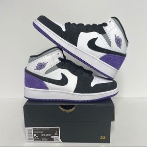 air jordan 1 retro mid se court purple